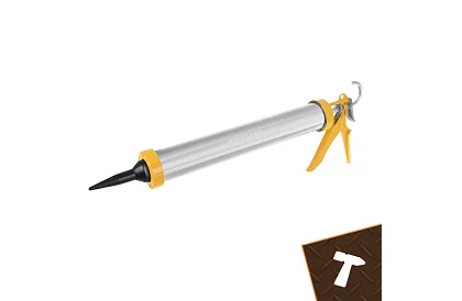 Vytlačovací pistole na tmel 600 ml + 5 trysek + 5 špachtlí