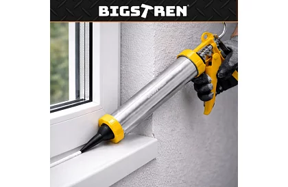 Vytlačovací pistole na tmel 600 ml + 5 trysek + 5 špachtlí