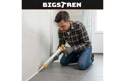 Vytlačovací pistole na tmel 600 ml + 5 trysek + 5 špachtlí