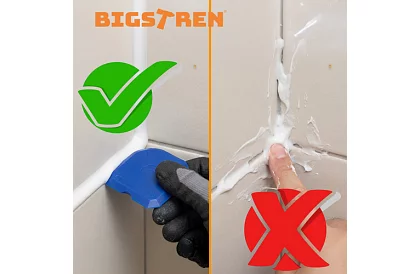 Vytlačovací pistole na tmel 600 ml + 5 trysek + 5 špachtlí