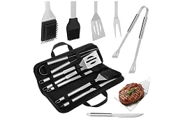 Grilovací nářadí z nerezové oceli - 6dílná sada