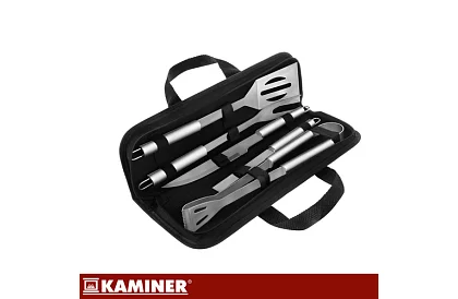 Grilovací nářadí z nerezové oceli - 5dílná sada