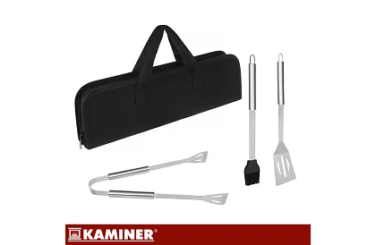 Grilovací nářadí z nerezové oceli - 3dílná sada