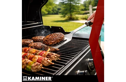 Grilovací nářadí z nerezové oceli - 3dílná sada