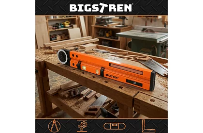 Nastavitelný tesařský úhloměr s vodováhou