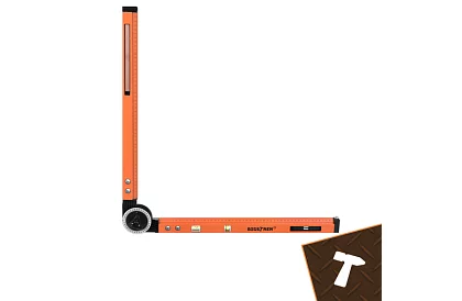 Nastavitelný tesařský úhloměr s vodováhou