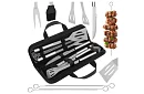 Grilovací nářadí z nerezové oceli - 9dílná sada