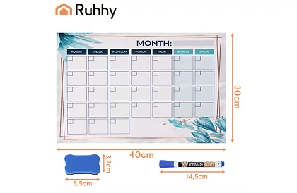 Magnetický plánovač na lednici 30 × 40 cm