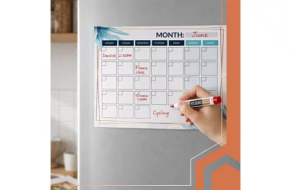 Magnetický plánovač na lednici 30 × 40 cm