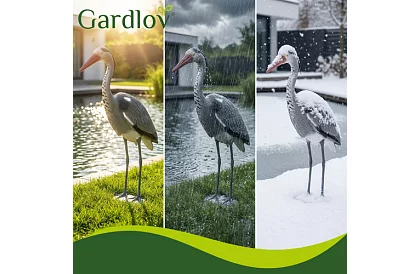 Zahradní dekorace – volavka 66 cm