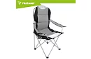 Skládací rybářské křeslo s područkami - šedočerné