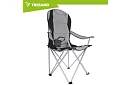 Skládací rybářské křeslo s područkami - šedočerné