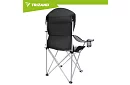 Skládací rybářské křeslo s područkami - šedočerné