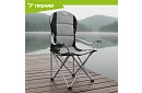 Skládací rybářské křeslo s područkami - šedočerné