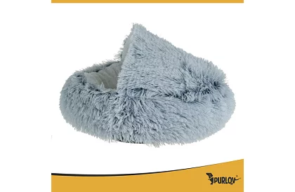 Chlupatý pelíšek se stříškou 44 × 38 cm