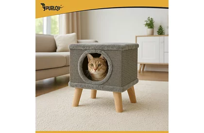 Škrabadlo a pelíšek pro kočky 38 × 32 × 32 cm