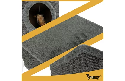 Škrabadlo a pelíšek pro kočky 38 × 32 × 32 cm