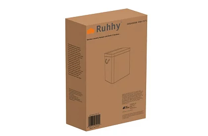 Bambusový koš na prádlo – dvoukomorový 100 L