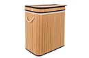 Bambusový koš na prádlo – dvoukomorový 100 L