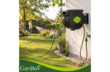 Nástěnný naviják na hadici – automatický buben s hadicí 20 m