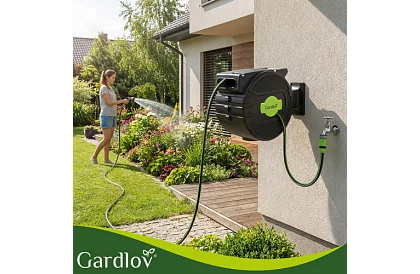 Nástěnný naviják na hadici – automatický buben s hadicí 20 m