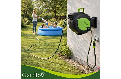 Nástěnný naviják na hadici – automatický buben s hadicí 30 m