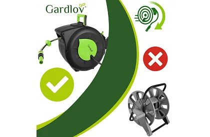 Nástěnný naviják na hadici – automatický buben s hadicí 30 m