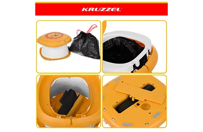 Dětský cestovní skládací nočník + hygienické sáčky