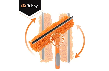 Teleskopická okenní stěrka s mopem 3 v 1