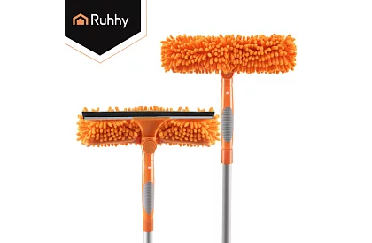 Teleskopická okenní stěrka s mopem 3 v 1