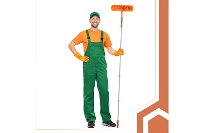 Teleskopická okenní stěrka s mopem 3 v 1