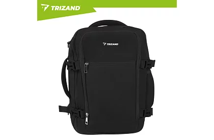 Cestovní batoh 2 v 1 – příruční zavazadlo do letadla 40 × 20 × 25 cm – černý