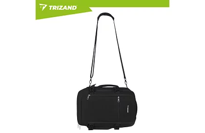 Cestovní batoh 2 v 1 – příruční zavazadlo do letadla 40 × 20 × 25 cm – černý