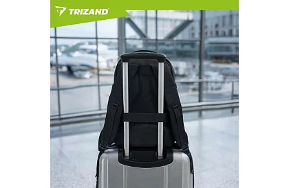 Cestovní batoh 2 v 1 – příruční zavazadlo do letadla 40 × 20 × 25 cm – černý