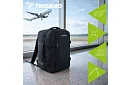 Cestovní batoh 2 v 1 – příruční zavazadlo do letadla 40 × 20 × 25 cm – černý