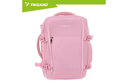 Cestovní batoh 2 v 1 – příruční zavazadlo do letadla 40 × 20 × 25 cm – růžový