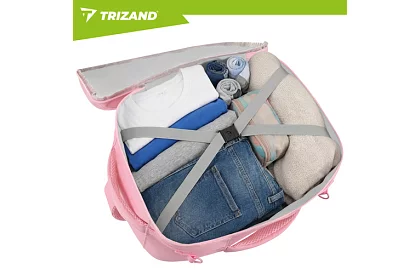 Cestovní batoh 2 v 1 – příruční zavazadlo do letadla 40 × 20 × 25 cm – růžový