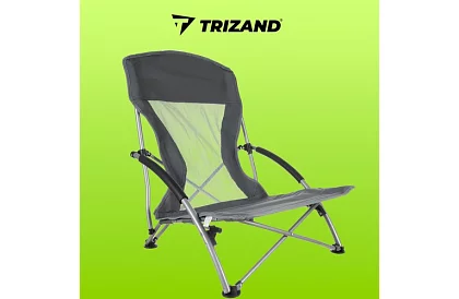 Skládací kempingové křeslo – šedé