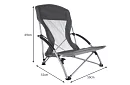 Skládací kempingové křeslo – šedé