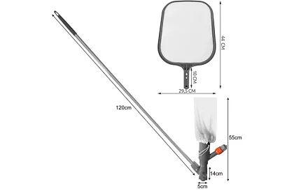 Bazénový vysavač set 2 v 1 – vysavač + síť