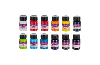 Sada barev na sklo a keramiku 12 × 20 ml – vitrážové barvy do trouby