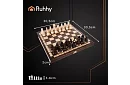 Dřevěné šachy z habru – elegantní klasika v kufříku