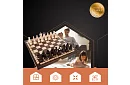 Dřevěné šachy z habru – elegantní klasika v kufříku