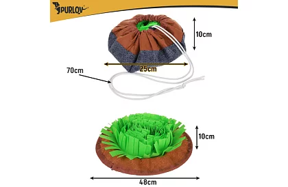 Čmuchací podložka  sniff mat 48 cm – interaktivní hračka na pamlsky