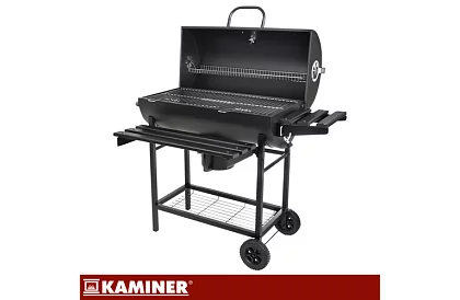 Zahradní gril na dřevěné uhlí 108x67x96cm + příslušenství