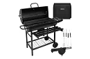 Zahradní gril na dřevěné uhlí 108x67x96cm + příslušenství