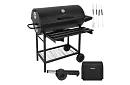 Zahradní gril na dřevěné uhlí 108x67x96cm + příslušenství