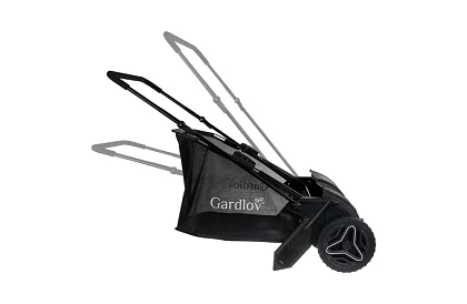 Ruční sběrač listí a trávy 100 l – nastavitelný, otočný mechanismus