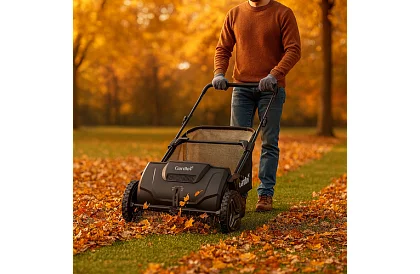Ruční sběrač listí a trávy 100 l – nastavitelný, otočný mechanismus