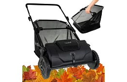 Ruční sběrač listí a trávy 100 l – nastavitelný, otočný mechanismus